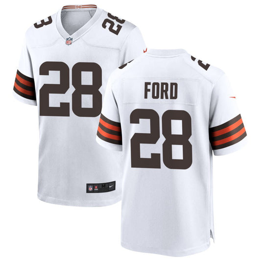 Mike Ford Cleveland Browns Nike Game Jersey - White