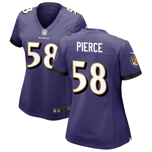 Michael Pierce Baltimore Ravens Nike Women's Game Jersey - Purple