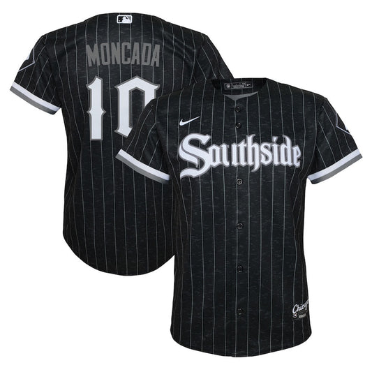 Youth Chicago White Sox Yoan Moncada City Connect Replica Jersey - Black