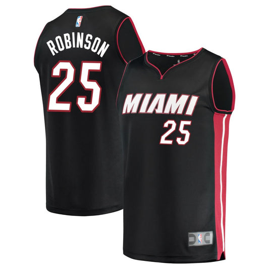 Orlando Robinson Miami Heat Fanatics Branded Fast Break Replica Jersey Black - Icon Edition