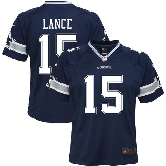 Trey Lance Dallas Cowboys Nike Youth Game Jersey - Navy