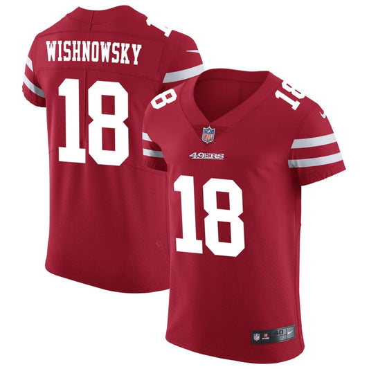 Mitch Wishnowsky San Francisco 49ers Nike Vapor Untouchable Elite Jersey - Scarlet