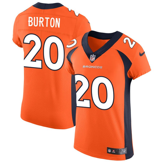 Michael Burton Denver Broncos Nike Vapor Untouchable Elite Jersey - Orange