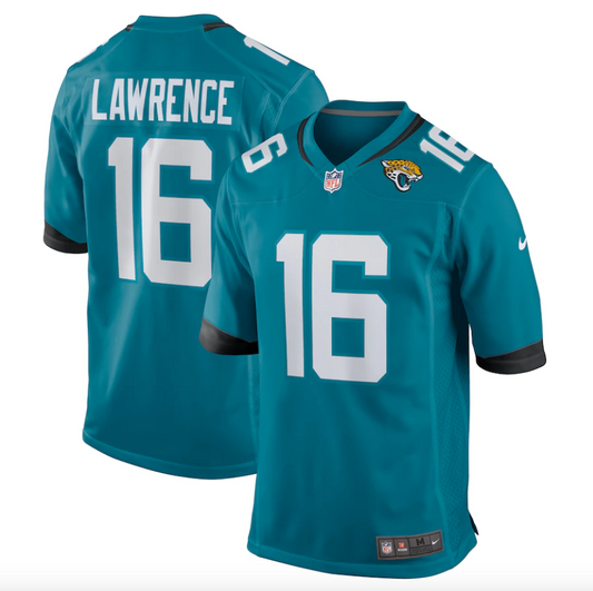 Men's Trevor Lawrence Teal Jacksonville Jaguars Game Jersey