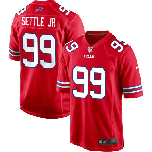 Tim Settle Jr Buffalo Bills Nike Alternate Game Jersey - Red