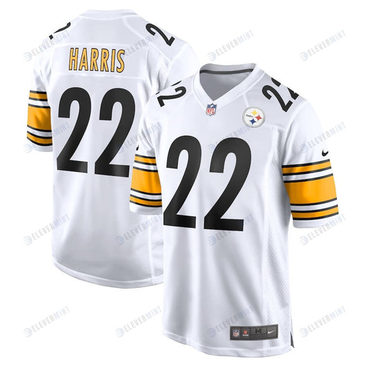 Najee Harris 22 Pittsburgh Steelers Men's Game Jersey - White